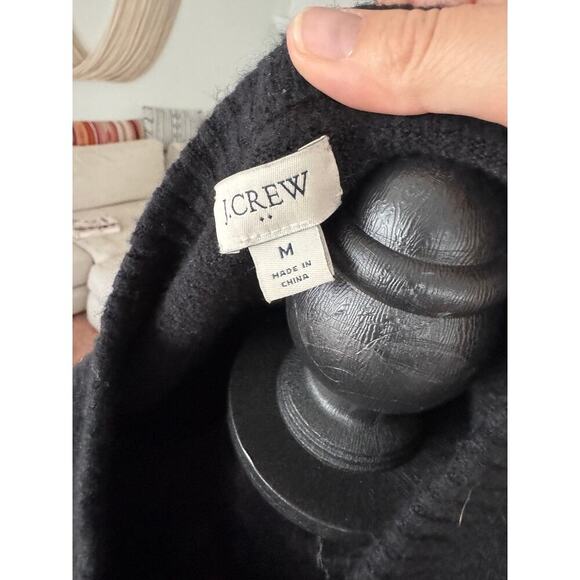 J. Crew Crewneck sweater in extra-soft yarn Black - Picture 5 of 10